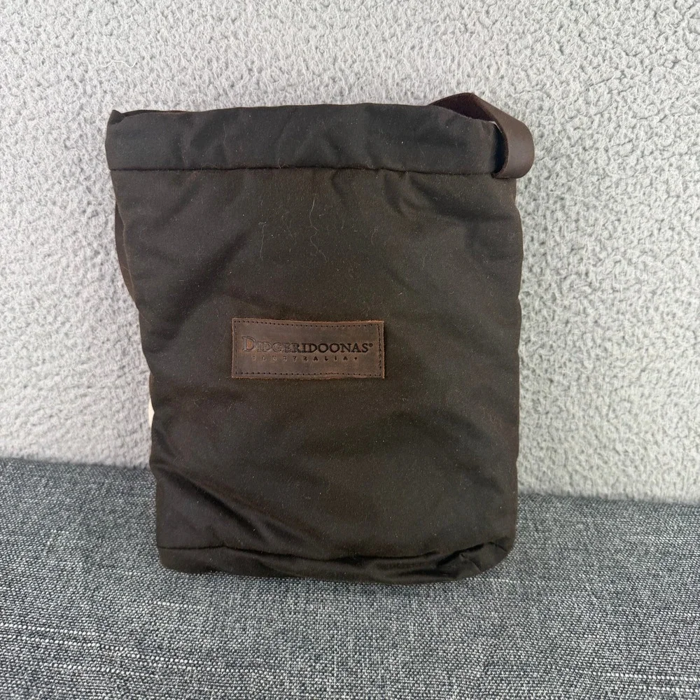Didgeridoonas Mateship Two Cool Wine Cooler Bag Brown Oilskin Wool NEW
